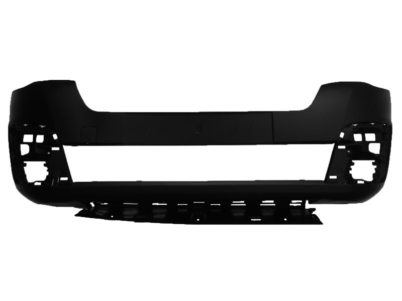 PARAURTI ANTERIORE PEUGEOT Partner 2015 OE 1613563580 NERO CON TAPPO GANCIO TRAINO CON TRACCE LAVAFARI