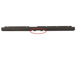 PARAURTI POSTERIORE CENTRALE PEUGEOT Boxer 2014 OE 735612497 GRIGIO CON TAGLIO PER GANCIO TRAINO
