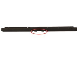 PARAURTI POSTERIORE CENTRALE OPEL Movano 2021 OE 735685372 - 1637184880 NERO CON TAGLIO PER GANCIO TRAINO