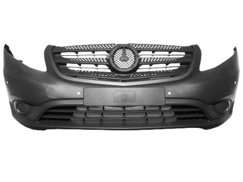 PARAURTI ANTERIORE MERCEDES Vito 2015 OE A44788505259B51 GRIGIO CON TAPPO GANCIO TRAINO CON PARK ASSIST (6 PORTASENSORI)