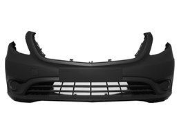 PARAURTI ANTERIORE MERCEDES Vito 2015 OE A44788508259999 CON PRIMER CON TAPPO GANCIO TRAINO LISCIO
