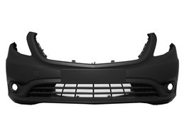 PARAURTI ANTERIORE MERCEDES Vito 2015 OE A44788598259999 CON PRIMER CON FENDINEBBIA CON TAPPO GANCIO TRAINO LISCIO