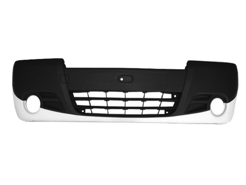 PARAURTI ANTERIORE OPEL Vivaro 2006 OE 4416745 - 4416746 CON PRIMER CON FORI FENDINEBBIA ADATTABILE COMPLETO DI SPOILER