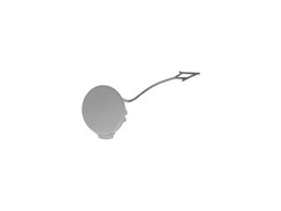 TAPPO GANCIO TRAINO ANTERIORE VOLKSWAGEN Caddy Van Kombi 2009 OE 1T0807241CGRU CON PRIMER