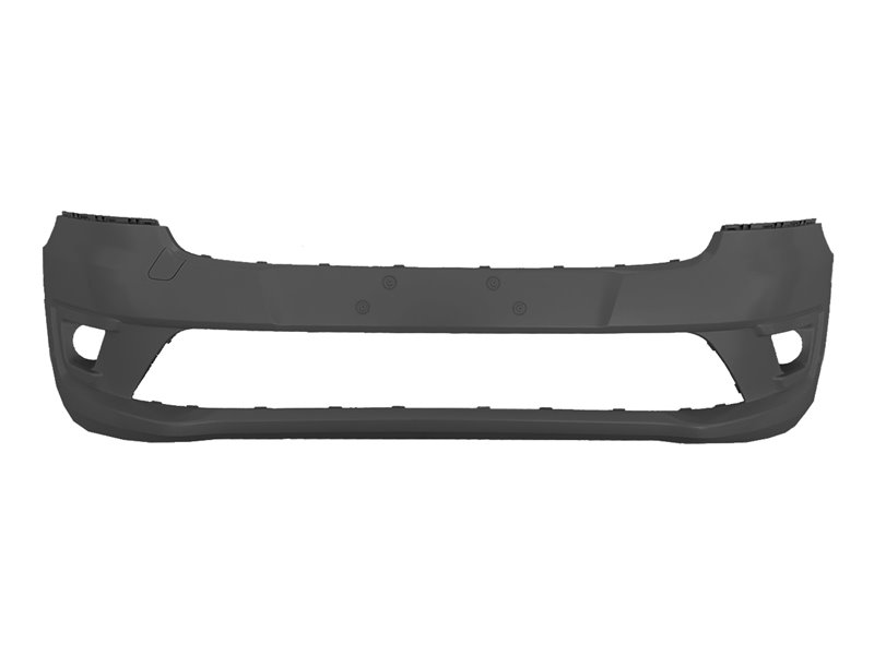 PARAURTI ANTERIORE FORD Transit Connect 2018 OE 2330578 NERO CON FENDINEBBIA CON TAPPO GANCIO TRAINO CON 6 TRACCE SENSORI