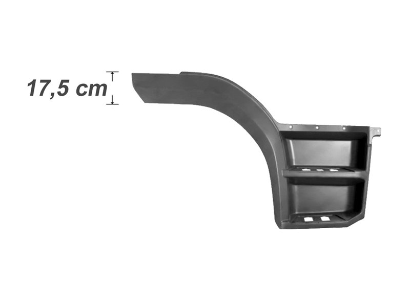PEDANA PARAFANGO DESTRA MERCEDES Atego Euro 6 OE 96766609017277 ALETTA H17,5cm