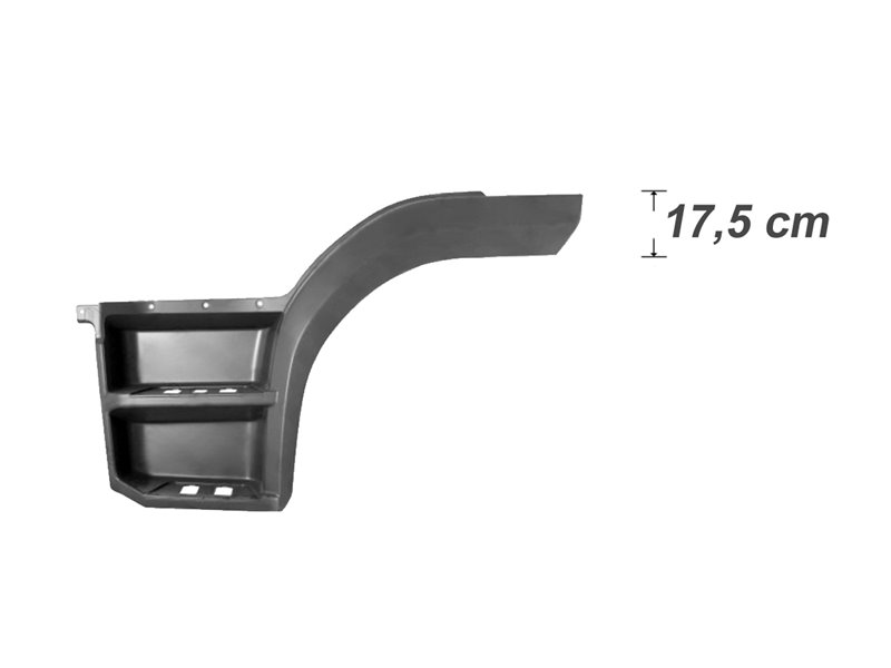 PEDANA PARAFANGO SINISTRA MERCEDES Atego Euro 6 OE 96766608017277 ALETTA H17,5cm