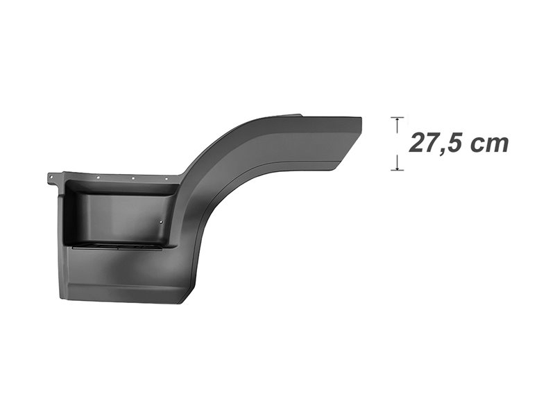 PEDANA PARAFANGO SINISTRA MERCEDES Atego Euro 6 OE 96766606017277 - 9676660601 ALETTA H27,5cm