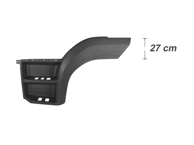 PEDANA PARAFANGO SINISTRA MERCEDES Atego Euro 6 OE 96766603017277 ALETTA H27cm