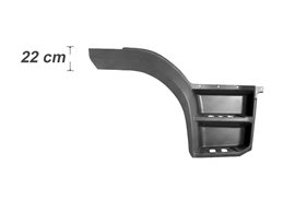 PEDANA PARAFANGO DESTRA MERCEDES Atego Euro 6 OE A9676660101 - A96766601017277 - 9676660101 – 96766601017277 ALETTA H22cm