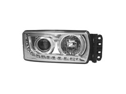 PROIETTORE DESTRA CENTRALE IVECO Eurocargo 75 2016 OE 5801745452 MANUALE +CENTRALINA H7-H7-LED SENZA LAMPADINA PREMIUM QUALITY