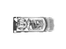 PROIETTORE SINISTRA SCANIA Serie R2010 OE 2000049 BASE CROMATA ELETTRICO SENZA LAMPADINA LUCE DIURNA (LED-H1-H21W-H7) CON MOTORE