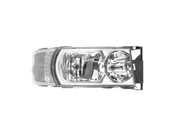 PROIETTORE DESTRA SCANIA Serie R2010 OE 2000057 BASE CROMATA ELETTRICO SENZA LAMPADINA (LED-H1-H21W-H7) LUCE DIURNA CON MOTORE