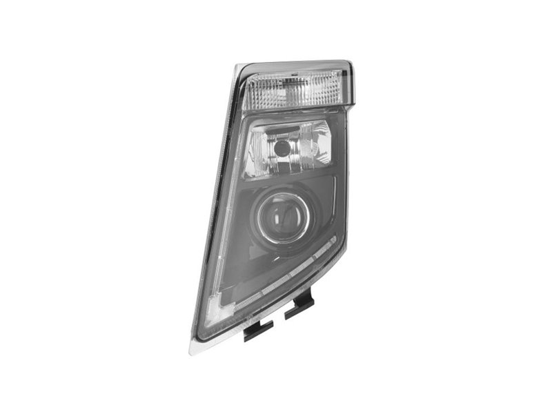 PROIETTORE SINISTRA VOLVO FH3 OE 21035680 - 21323129 NERA MANUALE (H7-D2S-PY21W-LED) SENZA LAMPADINA