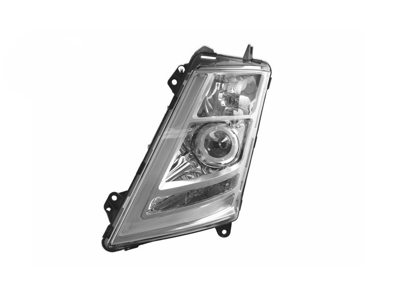 PROIETTORE SINISTRA VOLVO FM4 OE 22239247 - 24159376 BASE CROMATA MANUALE SENZA LAMPADINA XENO CON ECU
