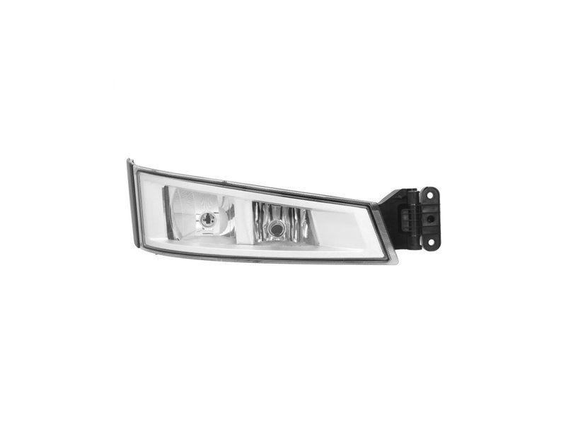 FARO FENDINEBBIA DESTRA VOLVO FM4 OE 21221153 - 22332594 BASE CROMATA CORNICE NERA (H7-H1) SENZA LAMPADINA CON LUCE PROFONDITA