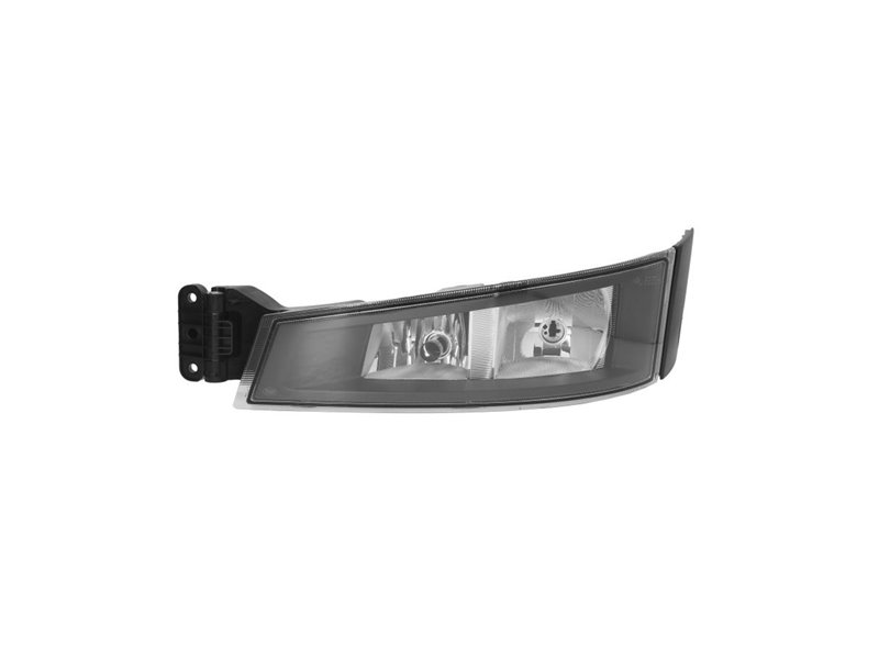 FARO FENDINEBBIA SINISTRA VOLVO FH4 OE 21221158 - 22332600 BASE NERA CORNICE NERA (H7-H1) SENZA LAMPADINA CON LUCE PROFONDITA