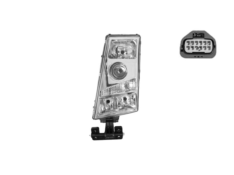 PROIETTORE SINISTRA VOLVO FM OE 21001663 MANUALE CONNETTORE RETTANGOLARE