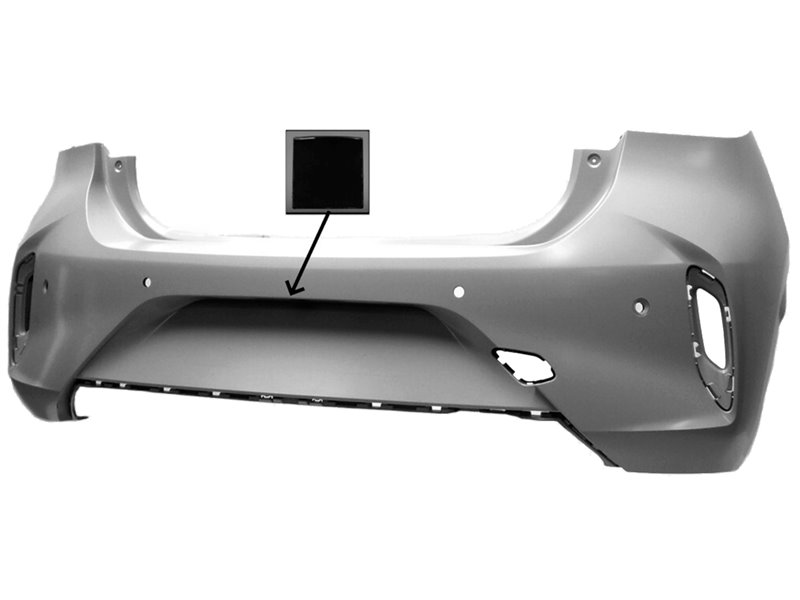 PARAURTI POSTERIORE OPEL Corsa F 2019 OE 166335781T CON PRIMER CON FORO TELECAMERA CON 4 FORI SENSORI MOD. GS LINE 2019