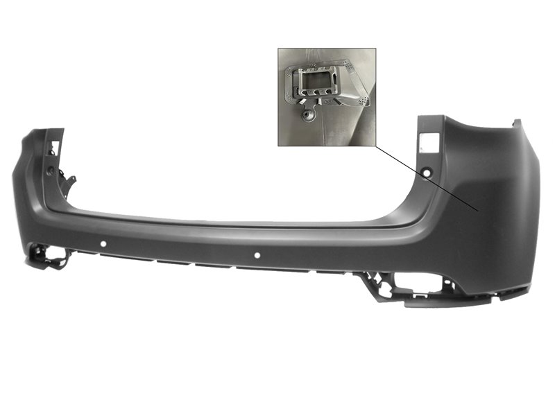 PARAURTI POSTERIORE SUPERIORE JEEP Compass III 2017-2021 OE K68351629AC CON PRIMER CON 2 FORI SENSORI CON VISUALE ANGOLO MORTO