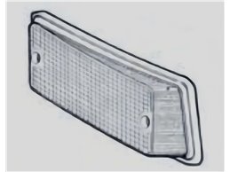 Lente Trasparente Fanalino Anteriore Destra FIAT 126