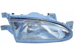 Faro Fanale Proiettore Lampada H4 Sinistro HYUNDAI ACCENT 4-5 PORTE DAL 1995 AL 1997