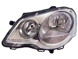 Faro Fanale Proiettore Lampada H7-H1 Destro VOLKSWAGEN POLO DAL 2005 AL 2009