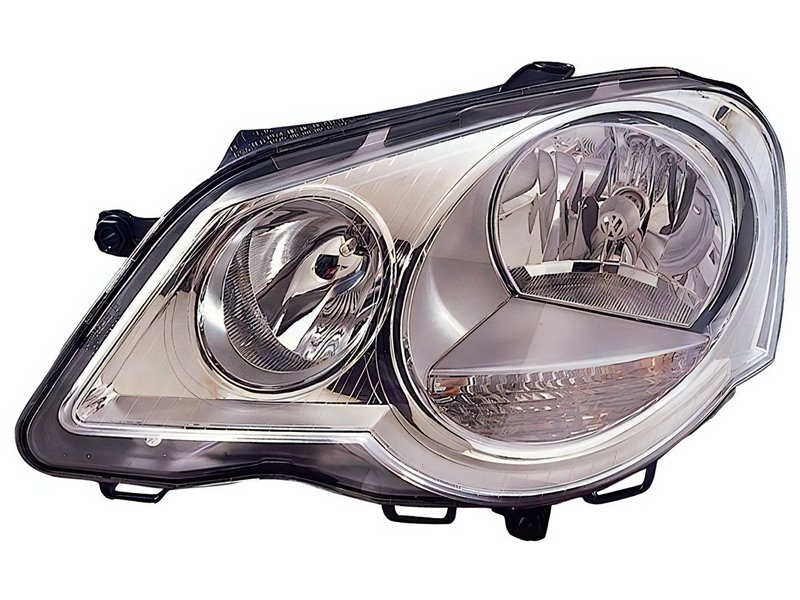 Faro Fanale Proiettore Lampada H7-H1 Destro VOLKSWAGEN POLO DAL 2005 AL 2009