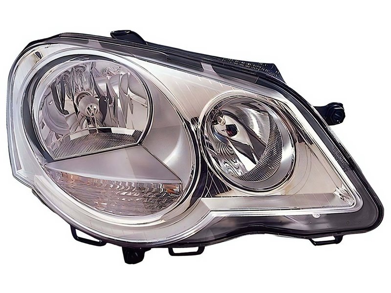 Faro Fanale Proiettore Lampada H7-H1 Sinistro VOLKSWAGEN POLO DAL 2005 AL 2009