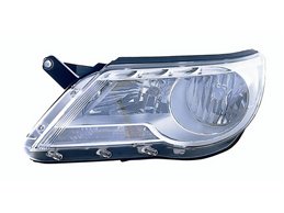 Faro Fanale Proiettore Lampada H7-H7 Destro VOLKSWAGEN TIGUAN DAL 2007 AL 2008