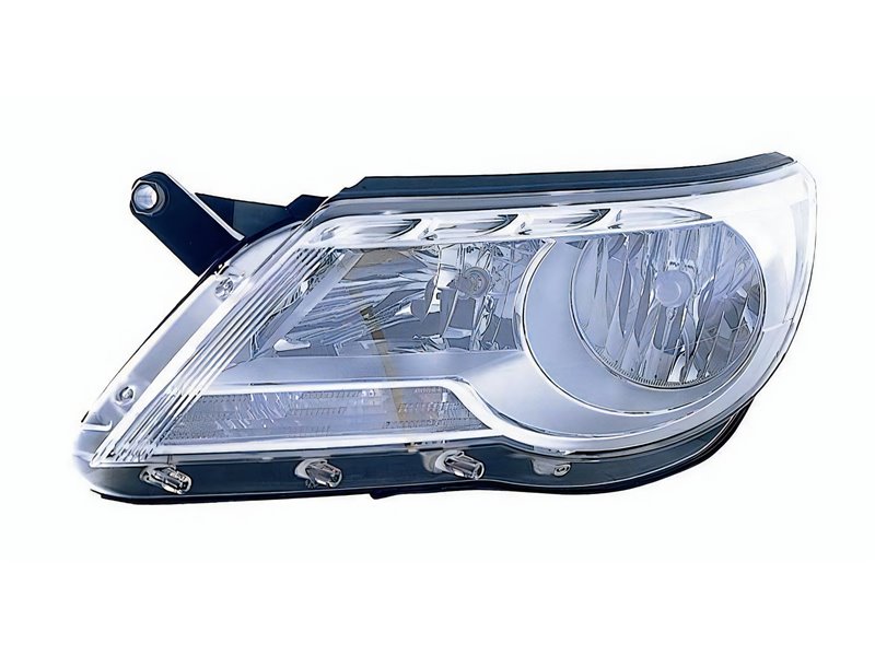 Faro Fanale Proiettore Lampada H7-H7 Destro VOLKSWAGEN TIGUAN DAL 2007 AL 2008