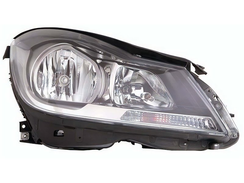 Faro Fanale Proiettore Lampada H7-H7 Sinistro MERCEDES CLASSE C W204 COUPE DAL 2011 IN POI