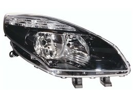 Faro Fanale Proiettore Lampada H7-H7 Sinistro RENAULT SCENIC NERA DAL 2009 IN POI