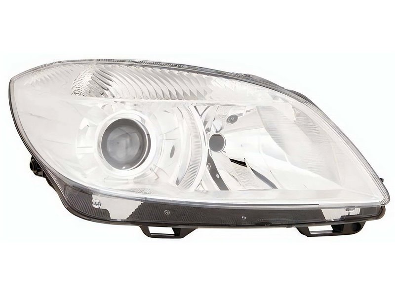 Faro Fanale Proiettore Lampada H7-H7 Sinistro SKODA FABIA DAL 2007 AL 2010