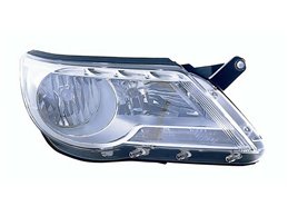 Faro Fanale Proiettore Lampada H7-H7 Sinistro VOLKSWAGEN TIGUAN DAL 2007 AL 2008