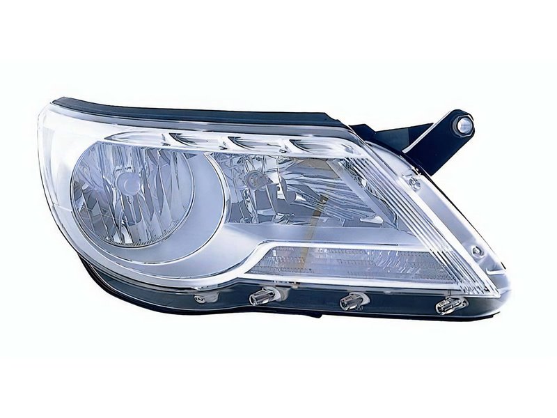 Faro Fanale Proiettore Lampada H7-H7 Sinistro VOLKSWAGEN TIGUAN DAL 2007 AL 2008