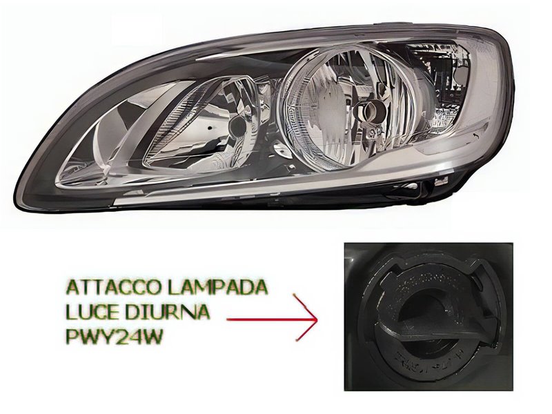 Faro Fanale Proiettore Lampada H7-H9 Destro VOLVO S60 V60 DAL 2014 IN POI