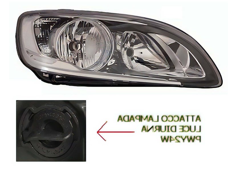 Faro Fanale Proiettore Lampada H7-H9 Sinistro VOLVO S60 V60 DAL 2014 IN POI