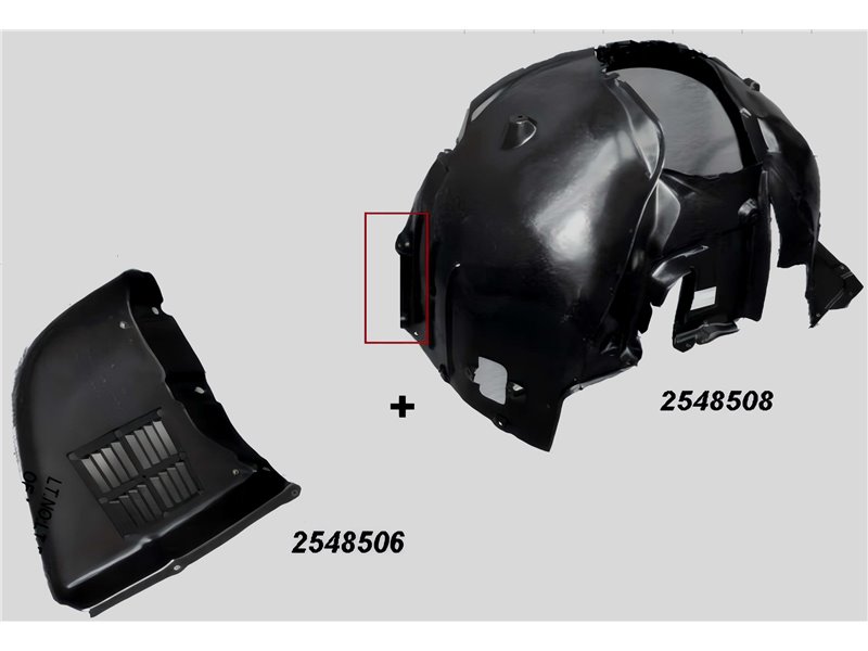 Riparo Parasassi Passaruota Anteriore Destra Bmw Serie 5 E60 E61 Dal 2007 In Poi