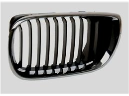 Griglia Anteriore Sinistra Cromata Nera Bmw Serie 3 E46 Dal 2001 Al 2005