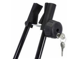 Set Portabici tetto + Barre per AUDI 80 AVANT dal 1996 in poi leggero con Chiave Set Barre da 110 CM c/Serratura + Kit Attacchi