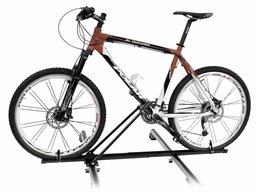 Set Portabici tetto + Barre per DAEWOO LACETTI SW dal 2004 leggero e compatto con Chiave Barre 110 CM c/Serratura + Kit Attacchi