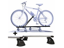 Set Portabici + Barre portatutto per C4 Grand Picasso/Spacet. in Acciaio robusto Barre 127 CM c/Kit Attacchi montaggio facile