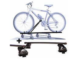 Portabici tetto Auto + Barre per PEUGEOT 3008 NO Tetto in Vetro in Acciaio robusto Barre 127 CM + Kit Attacchi montaggio facile