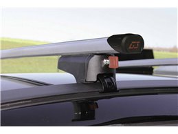 Set 2 Portabici tetto + Barre per CITROEN C4 AIRCROSS 2012-2016 universali con Chiavi Barre 127 CM c/Serratura + Kit Attacchi