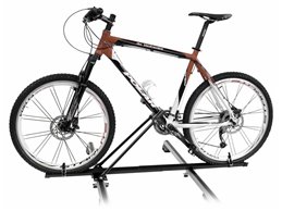 Kit 2 Portabici tetto + Barre per RENAULT CLIO dal 2013 al 2018 universali c/Chiavi Barre 127 CM + Kit Attacchi montaggio facile