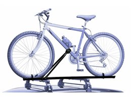 Set 2 Portabici tetto + Barre per TRANSIT COURIER del 2016 in Acciaio facili da montare Barre 110 CM c/Serratura + Kit Attacchi