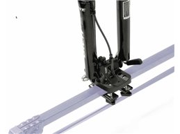 Set 2 Portabici tetto + Barre per LANCIA MUSA 2004 Attacco alla Forcella universali Barre 127 CM + Kit Attacchi montaggio facile