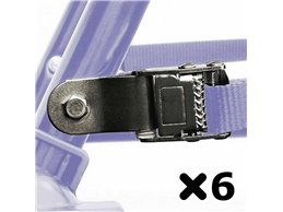 Porta biciclette per DAIHATSU CHARADE 3/5 porte carico Max 3 Biciclette in Acciaio registrabili + Cinghie c/protezione Telaio