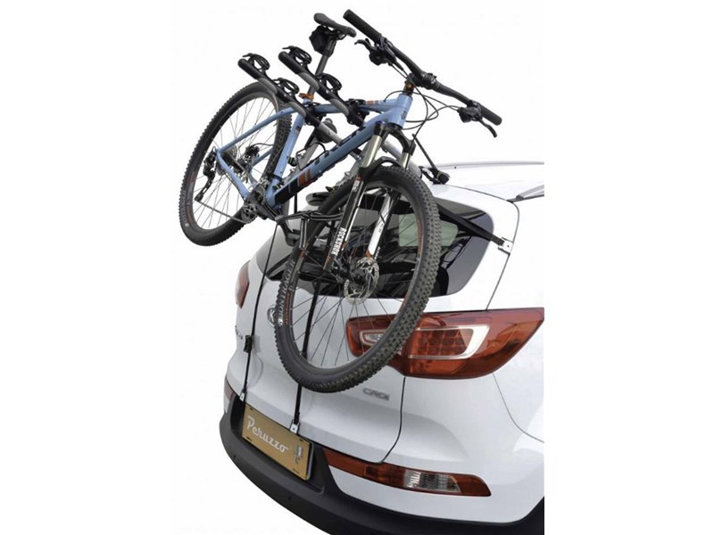 Portabici posteriore per BMW 218 dal 2017 in poi avente posto per 3 Bici in Acciaio c/Blocco-Bici + Cinghie compatto e versatile